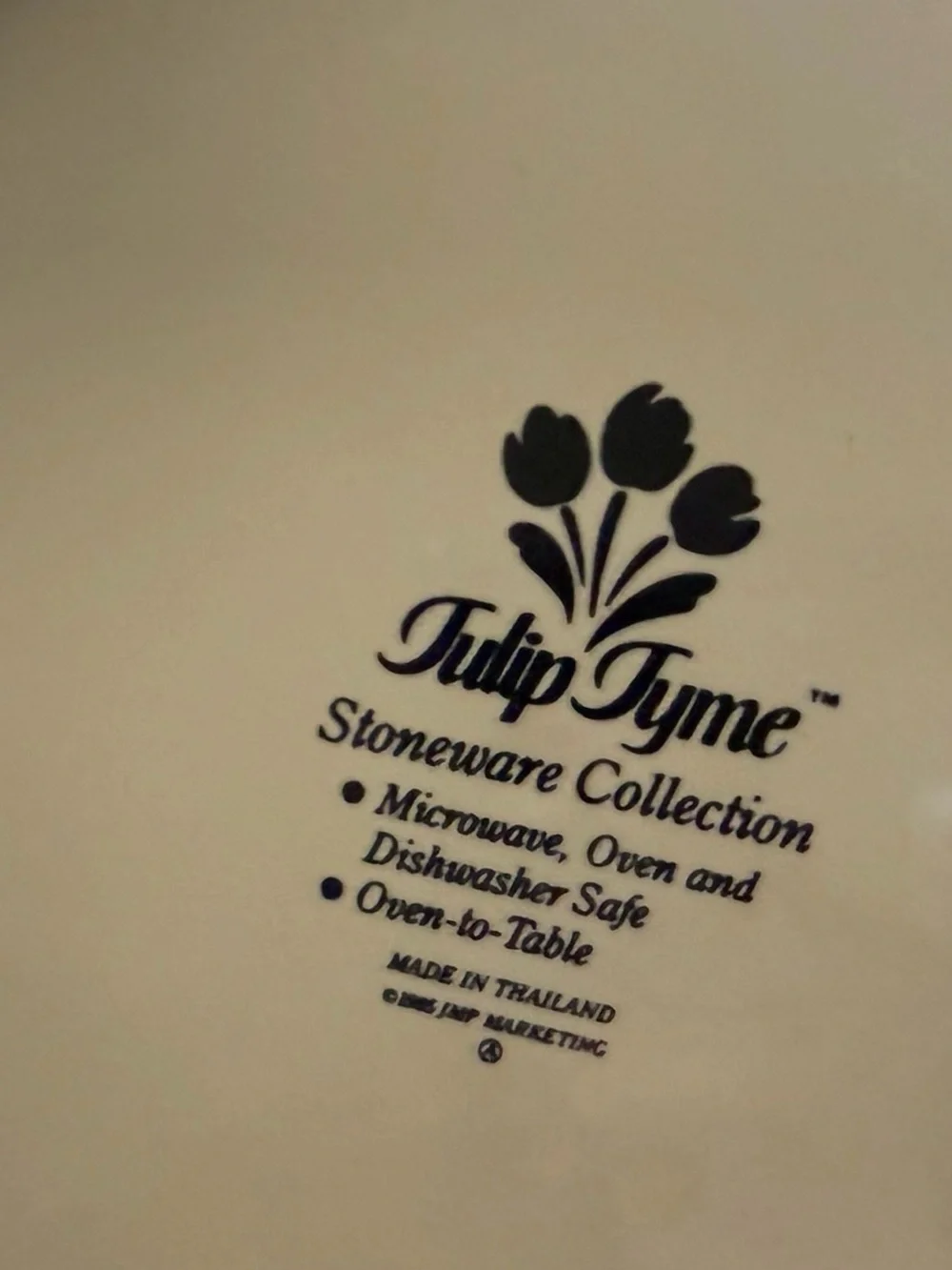 Vintage Tulip Time Stoneware Floral Dinner Plates Set of 4 Cottagecore